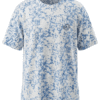 Premium Oversized Abstract Splash T-Shirt | Blue, Yellow & Brown