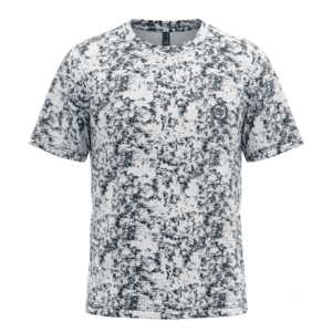 Premium Oversized Abstract Splash T-Shirt | Blue, Yellow & Brown