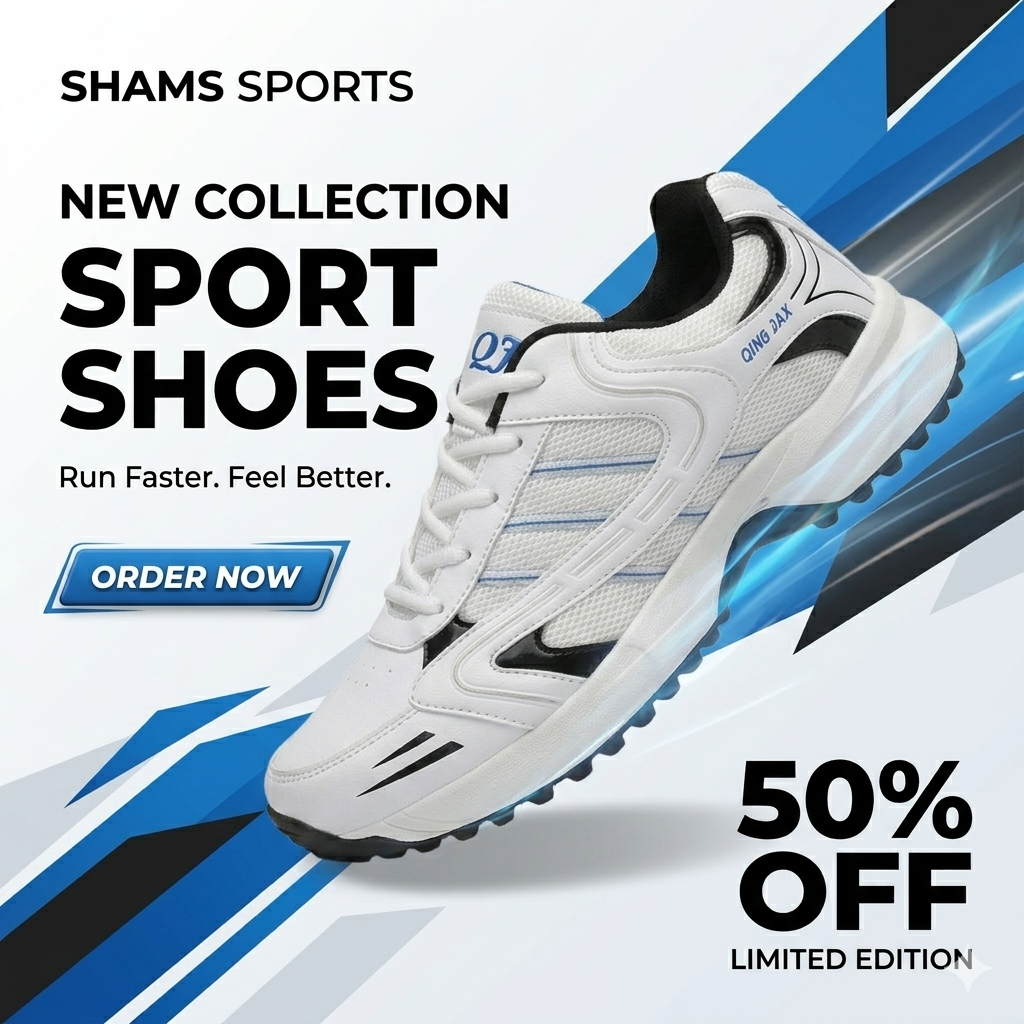 Shams Sports Men’s Sport Running Shoes – Lightweight Casual & Training Sneakers(Green,Blue,Red)