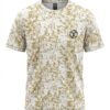 Premium Oversized Abstract Splash T-Shirt | Blue, Yellow & Brown