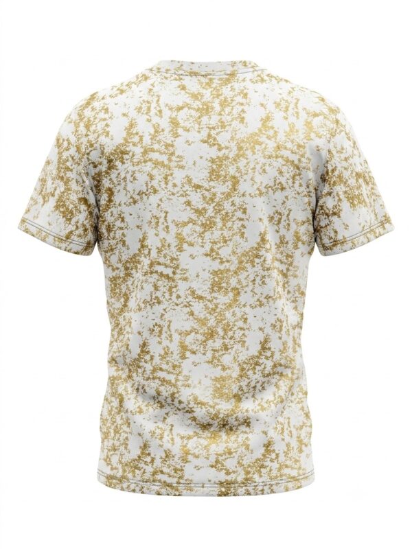 Premium Oversized Abstract Splash T-Shirt | Blue, Yellow & Brown